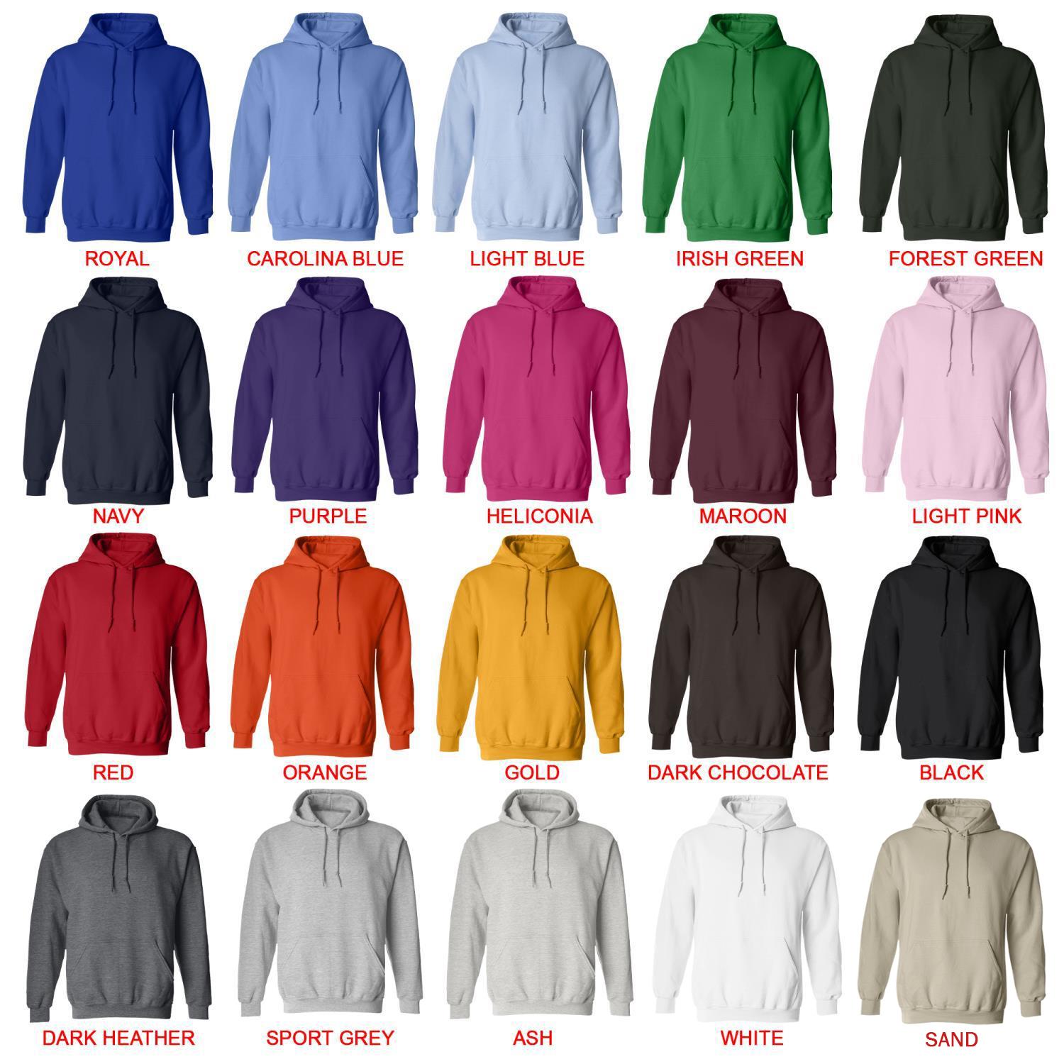 hoodie color chart - Haunted Hotel Store