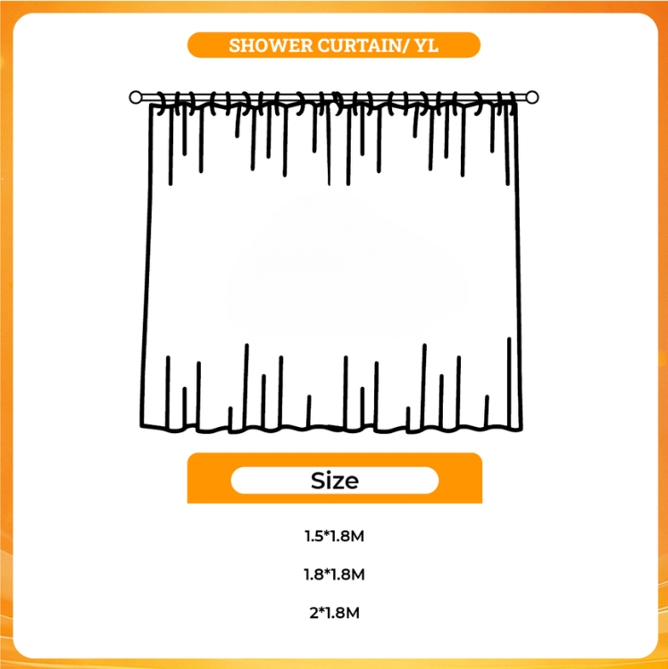 3D shower curtain - Haunted Hotel Store