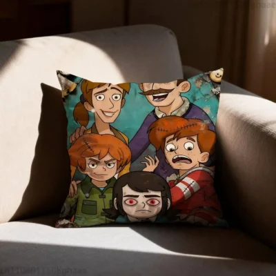 Haunted Hotel Forgotten Hall Throw Pillow