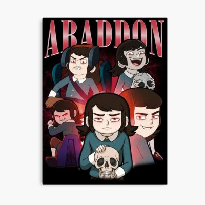 Haunted Hotel Abaddon Cartoon Vintage Poster
