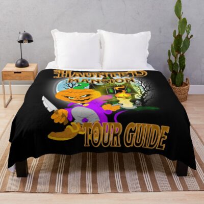 Haunted Hotel Velvet Nightmare Throw Blanket