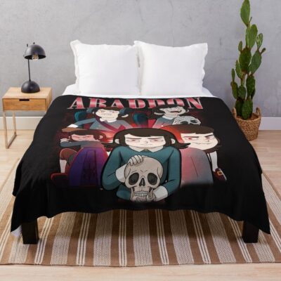 Haunted Hotel Cursed Manor Throw Blanket