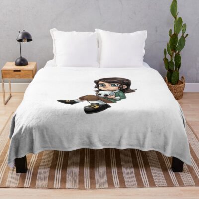 Haunted Hotel Abaddon Anime Throw Blanket