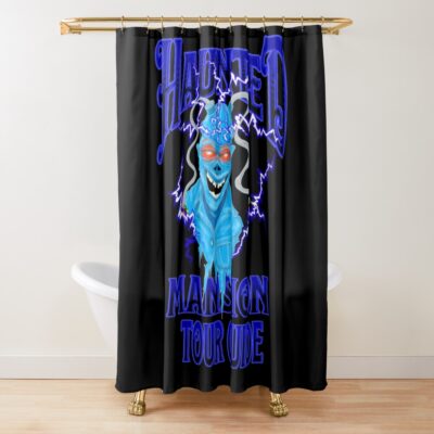 Haunted Hotel Spectral Moon Shower Curtain