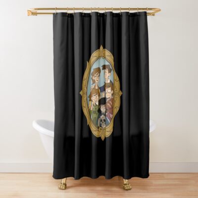Abaddon Family Gothic Frame Shower Curtain