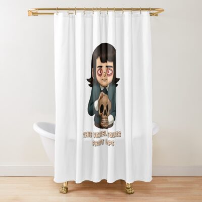Haunted Hotel Abaddon Cartoon Shower Curtain